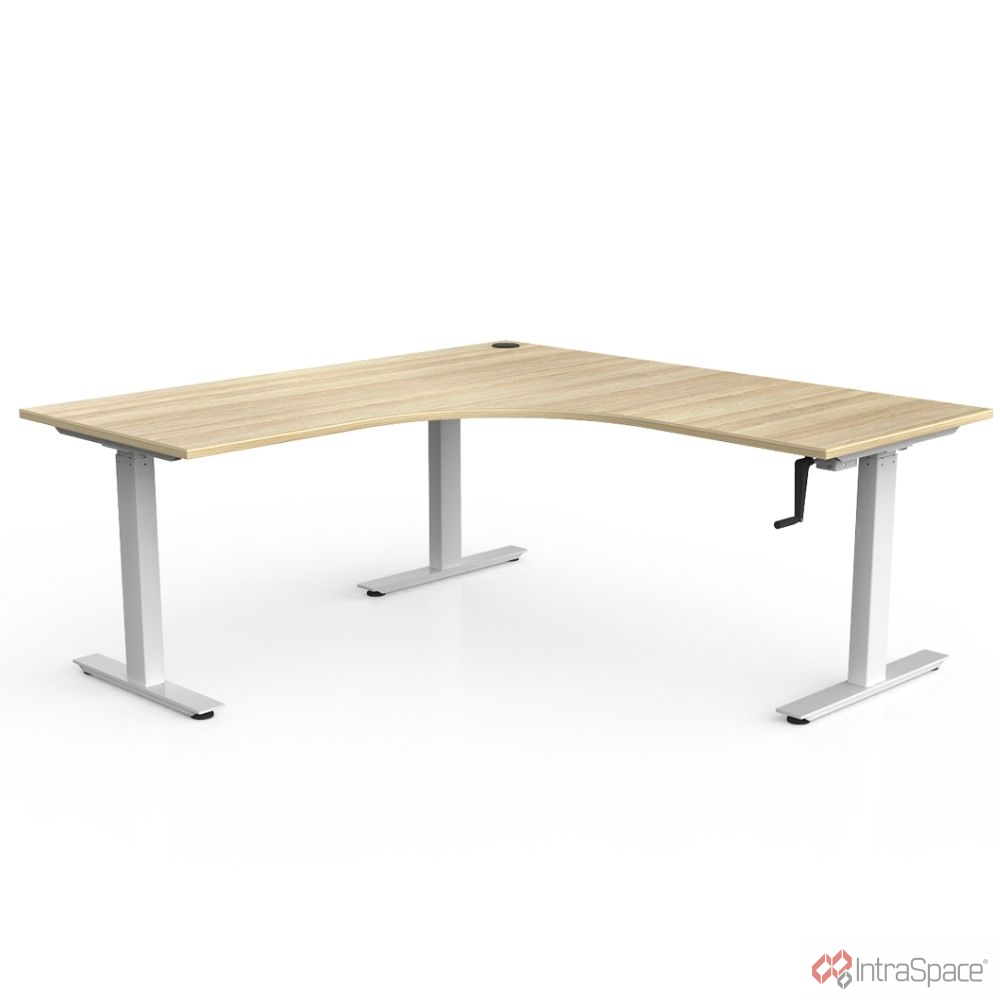 Agile Windup Height Adjustable Desks - IntraSpace