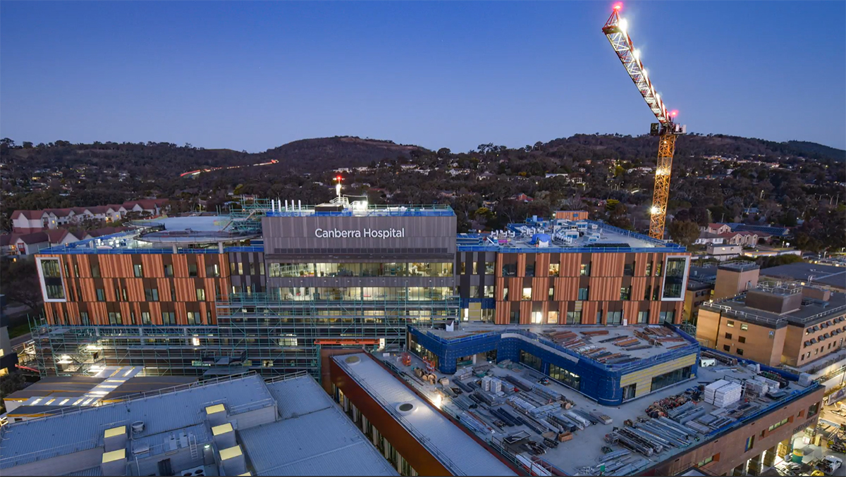 Aerial Photo of Canberra Hospital