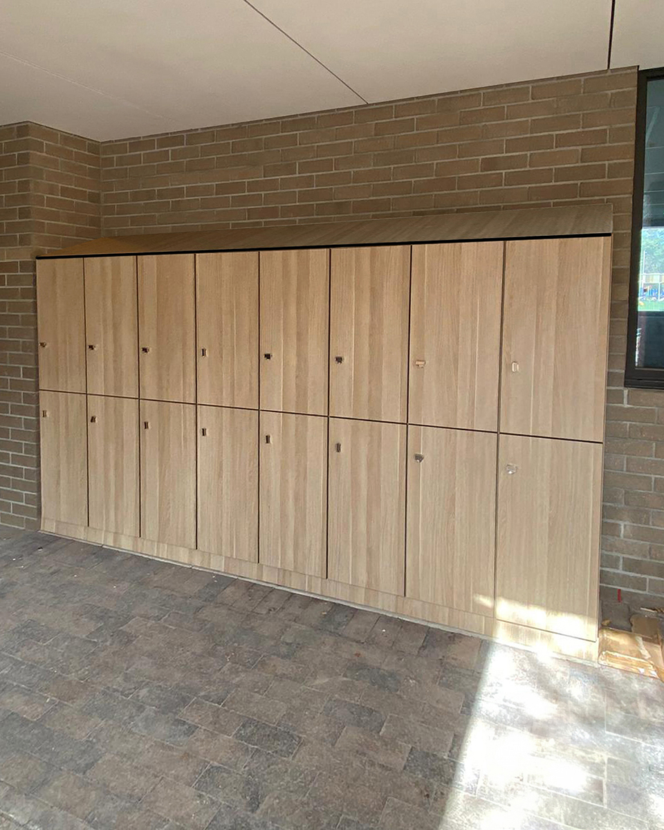 Laminate Lockers Build and Installation for Waverley Christian College